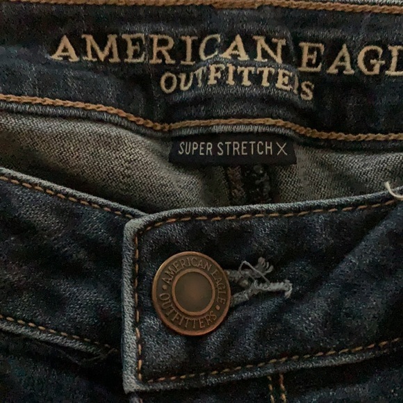 Distressed hi rise jeggings, 8 long - Picture 2 of 2